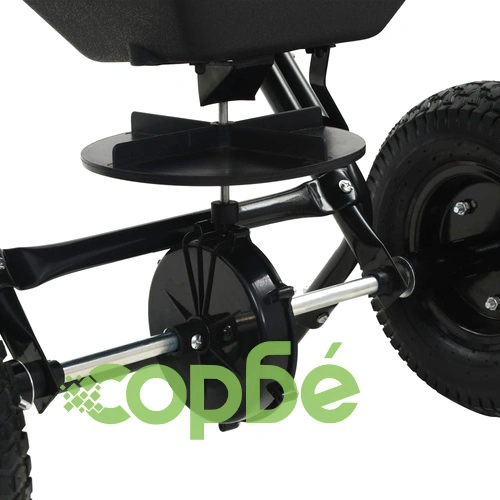 Ръчен разпръсквач за сол, PVC и стомана, 106x73x76 см, 45 л ➤ топ цена ➤ sorbe.bg