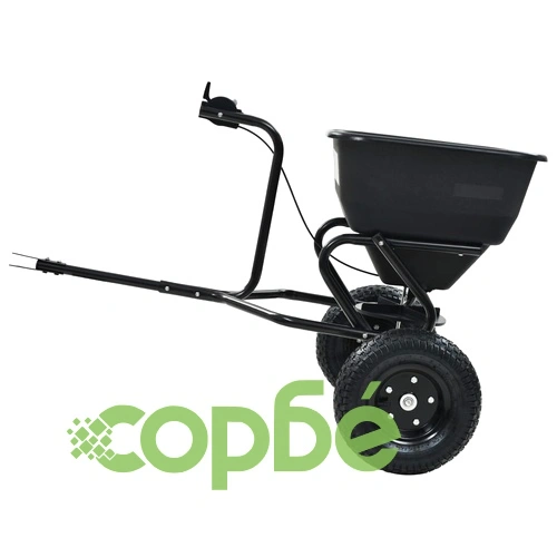 Ръчен разпръсквач за сол, PVC и стомана, 125x74x79 см, 45 л ➤ топ цена ➤ sorbe.bg