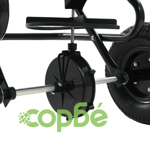 Ръчен разпръсквач за сол, PVC и стомана, 125x74x79 см, 45 л ➤ топ цена ➤ sorbe.bg