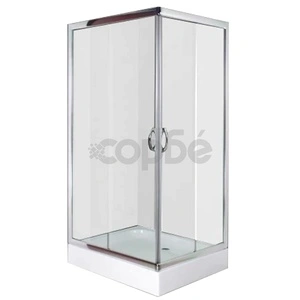 Душ кабина с корито, правоъгълна, 100x80x185 см