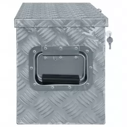 Алуминиева кутия, 80x30x35 см, сребриста