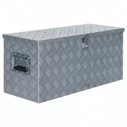 Алуминиева кутия, 90,5x35x40 см, сребриста