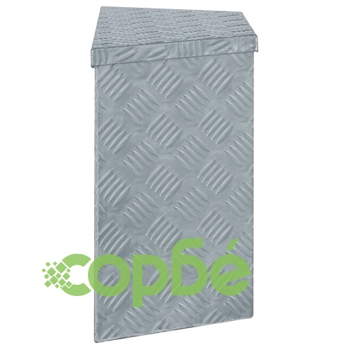 Алуминиева кутия, 70x24x42 см, трапецовидна, сребриста ➤ топ цена ➤ sorbe.bg