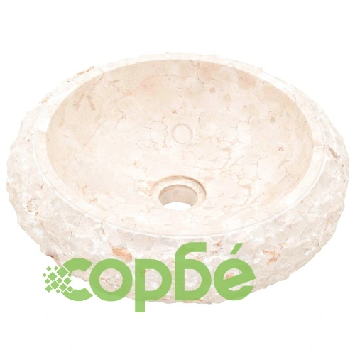 Мивка, 40x12 см, мрамор, кремава ➤ топ цена ➤ sorbe.bg