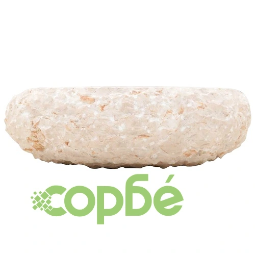 Мивка, 40x12 см, мрамор, кремава ➤ топ цена ➤ sorbe.bg