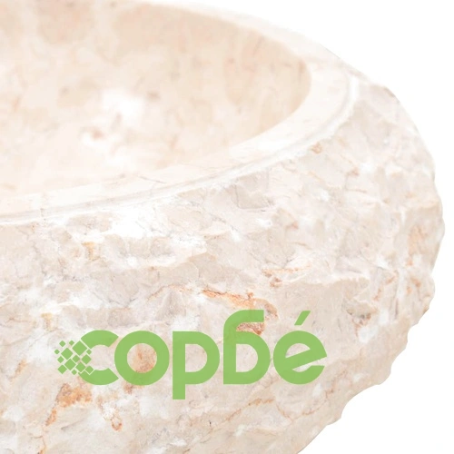 Мивка, 40x12 см, мрамор, кремава ➤ топ цена ➤ sorbe.bg