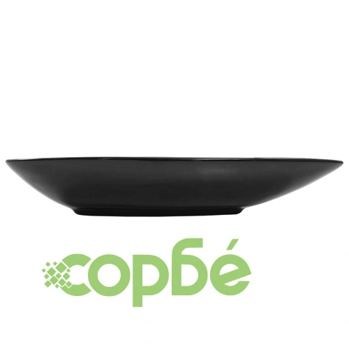 Керамична мивка, черна, триъгълна, 645x455x115 мм ➤ топ цена ➤ sorbe.bg