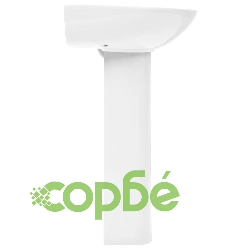 Свободностояща мивка с пиедестал керамична бяла 520x440x190 мм ➤ топ цена ➤ sorbe.bg