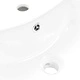 Свободностояща мивка с пиедестал керамична бяла 520x440x190 мм