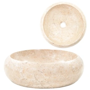 Мивка, 40x12 см, мрамор, кремава