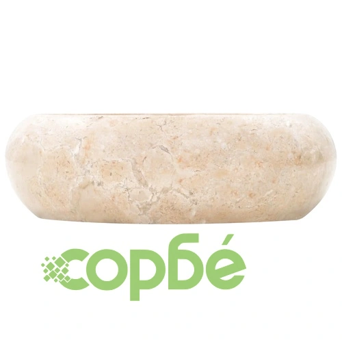 Мивка, 40x12 см, мрамор, кремава ➤ топ цена ➤ sorbe.bg