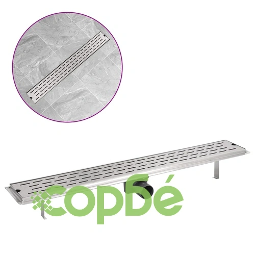 Линеен душ канал, дизайн линии, 830x140мм, неръждаема стомана ➤ топ цена ➤ sorbe.bg