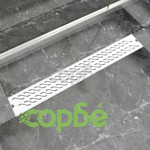 Линеен сифон, вълни, 830x140 мм, неръждаема стомана ➤ топ цена ➤ sorbe.bg