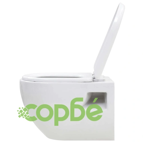 Окачена тоалетна чиния,  керамична, бяла ➤ топ цена ➤ sorbe.bg