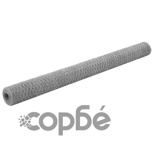 Кокошкарска мрежа, поцинкована стомана, 25x1,5 м, сребриста ➤ топ цена ➤ sorbe.bg