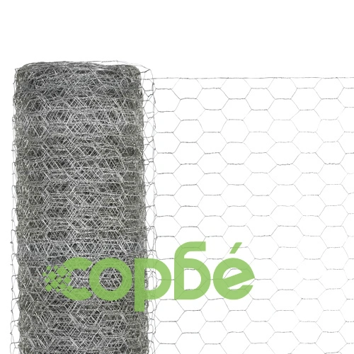 Кокошкарска мрежа, поцинкована стомана, 25x1,5 м, сребриста ➤ топ цена ➤ sorbe.bg
