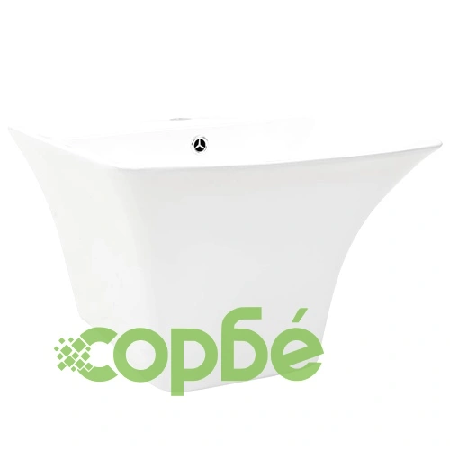 Керамична мивка за стенен монтаж, бяла, 530x440x370 мм ➤ топ цена ➤ sorbe.bg