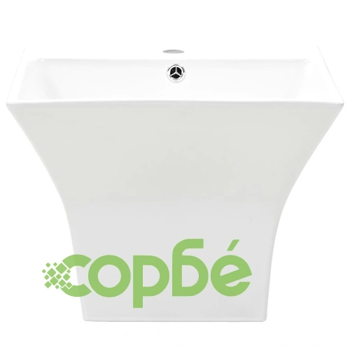 Керамична мивка със стенен монтаж, бяла, 500x450x410 мм ➤ топ цена ➤ sorbe.bg