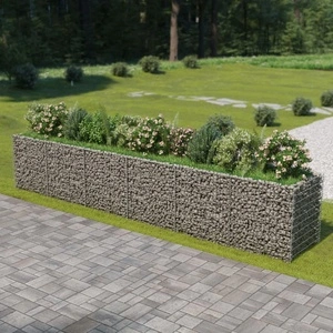 Габион повдигната леха, поцинкована стомана, 540x90x100 cм
