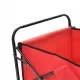 Сгъваема ръчна количка, стомана, червена