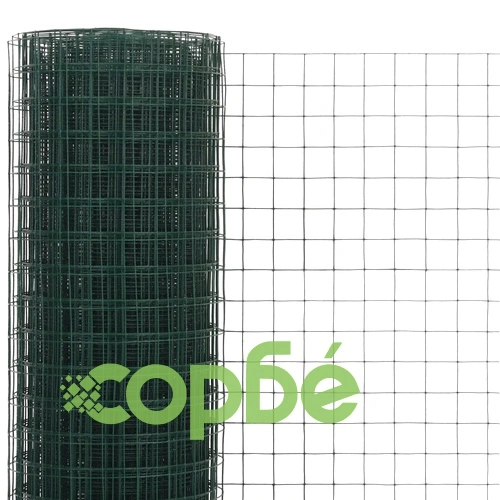Кокошкарска мрежа, с PVC покритие, 25x1,5 м, зелена ➤ топ цена ➤ sorbe.bg