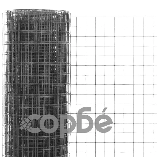 Кокошкарска мрежа, с PVC покритие, 25x1,5 м, сива ➤ топ цена ➤ sorbe.bg