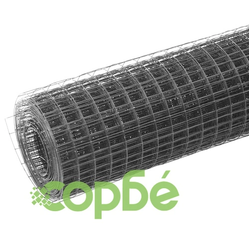 Кокошкарска мрежа, с PVC покритие, 25x1,5 м, сива ➤ топ цена ➤ sorbe.bg