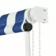 Сенник с падащо рамо, 200x150 см, синьо и бяло