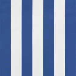 Сенник с падащо рамо, 350х150 см, синьо и бяло