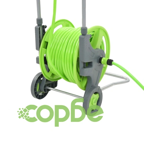 Количка-макара за маркуч с колелца, 45+2 м ➤ топ цена ➤ sorbe.bg