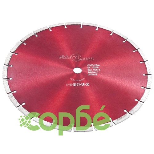 Диамантен режещ диск, стомана, 350 мм ➤ топ цена ➤ sorbe.bg