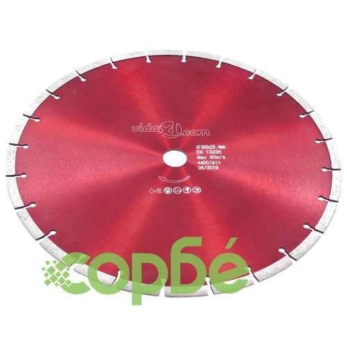 Диамантен режещ диск, стомана, 350 мм ➤ топ цена ➤ sorbe.bg