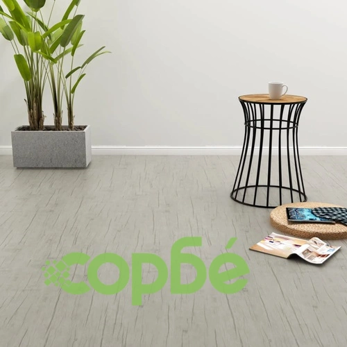 Самозалепващи подови дъски, 4,46 м², 3 мм, PVC, измит дъб ➤ топ цена ➤ sorbe.bg