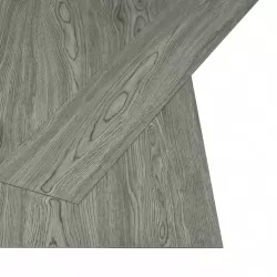 Самозалепващи подови дъски, 4,46 кв.м., 3 мм, PVC, сиви