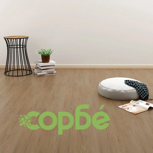 Самозалепващи подови дъски 4,46 м² 3 мм PVC естествено кафяви ➤ топ цена ➤ sorbe.bg