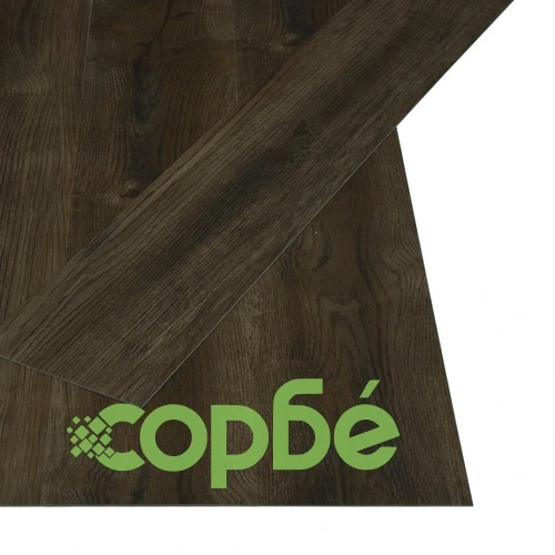 Самозалепващи подови дъски, 4,46 м², 3 мм, PVC, тъмнокафяви ➤ топ цена ➤ sorbe.bg