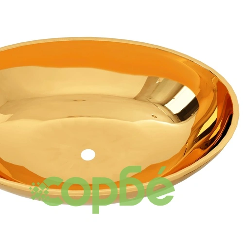 Мивка, 40x33x13,5 см, керамична, златиста  ➤ топ цена ➤ sorbe.bg