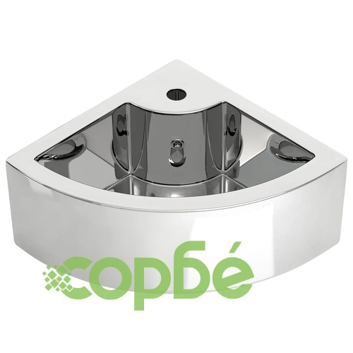 Мивка с преливник, 45x32x12,5 см, керамична, сребриста ➤ топ цена ➤ sorbe.bg