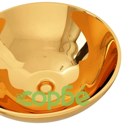 Мивка, 32,5 x14 см, керамична, златиста  ➤ топ цена ➤ sorbe.bg