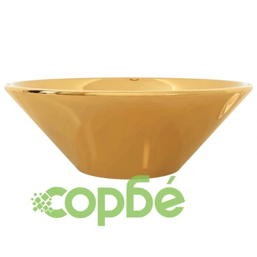 Мивка, 42x14 см, керамична, златиста ➤ топ цена ➤ sorbe.bg