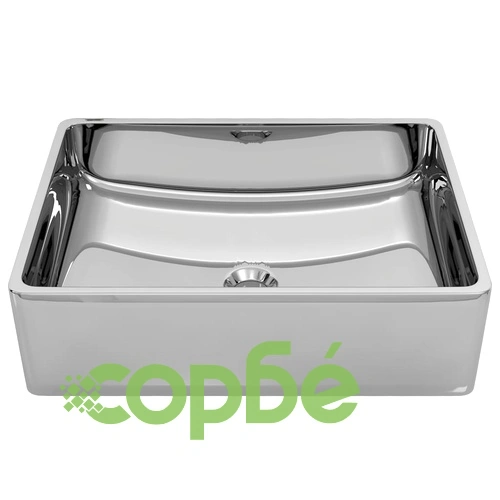 Мивка, 41x30x12 см, керамична, сребриста ➤ топ цена ➤ sorbe.bg