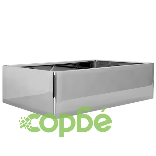 Мивка, 41x30x12 см, керамична, сребриста ➤ топ цена ➤ sorbe.bg