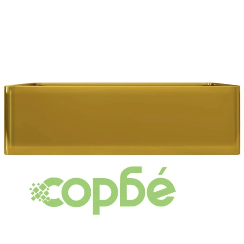 Мивка, 41x30x12 см, керамична, златиста  ➤ топ цена ➤ sorbe.bg