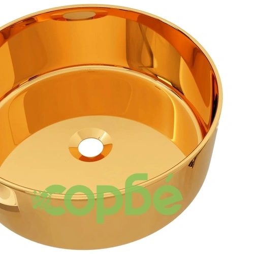 Мивка, 40x15 см, керамична, златиста  ➤ топ цена ➤ sorbe.bg