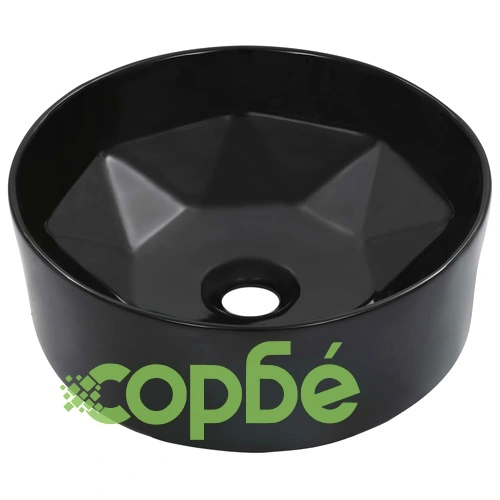 Мивка, 36x14 см, керамична, черна ➤ топ цена ➤ sorbe.bg