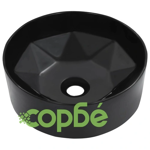 Мивка, 36x14 см, керамична, черна ➤ топ цена ➤ sorbe.bg