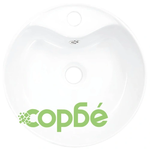 Мивка с преливник, 36x13 см, керамична, бяла ➤ топ цена ➤ sorbe.bg