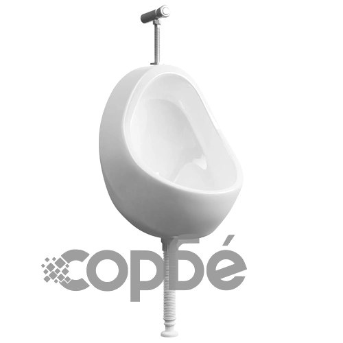 Окачен писоар с промивен кран, керамика, бял ➤ топ цена ➤ sorbe.bg