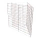 Габион повдигната леха, поцинкована стомана, 75x75x100 cм
