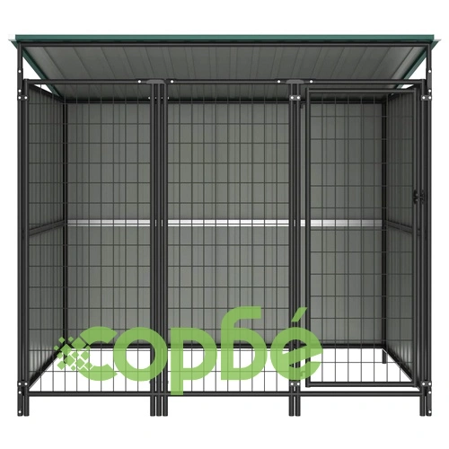 Дворна клетка за кучета, 193x133x163 см ➤ топ цена ➤ sorbe.bg